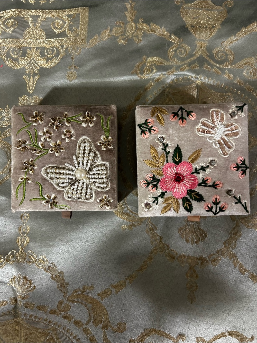 🦋Set of 2: Made in India Jewelry Boxes